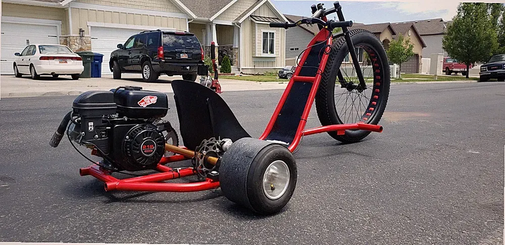 26" Drift trike frame kit w/Gymkhana Hand Brake- DIY
