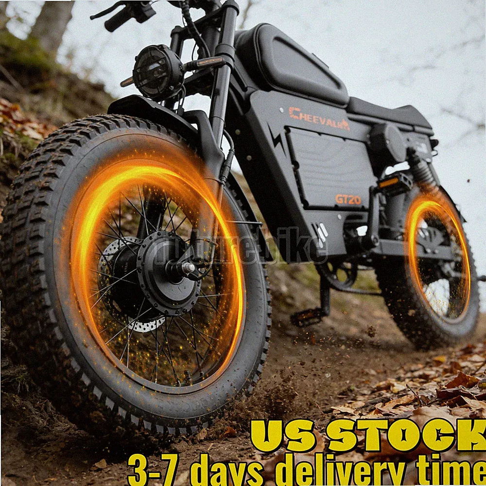 6000W Peak Cheevalry GT20 60V 43AH E-Mountain Bike Electric Dirt Electricle Bike