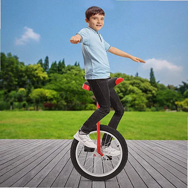 Adjustable Exercise Unicycle Outdoor Unicycle One Wheel Bike For 5-60 Years Old