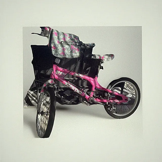 Came Came Pink Gray Tricycle 20in Wheel Size Basket Bike Model with Basket