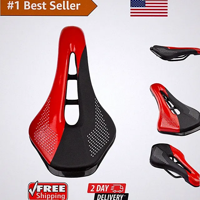 Comfort Bike Seat with Memory Foam - Waterproof, Universal Fit for All Riders