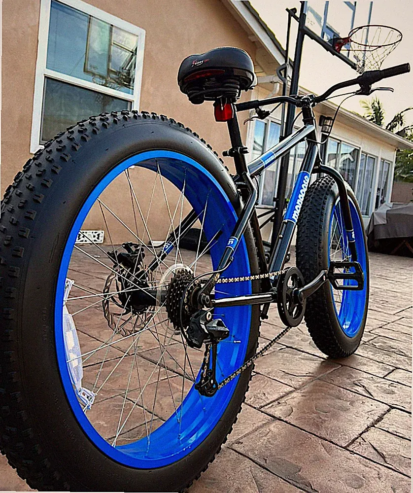 FAT TIRE BIKE Men's Off/On-Road 26" Mountain Bicycle Mongoose, 7 speeds, Blue
