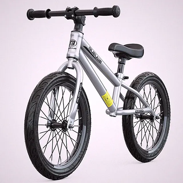 Gaslike 16 Inch Balance Bike Ages 4-8 Silver Adjustable Seat