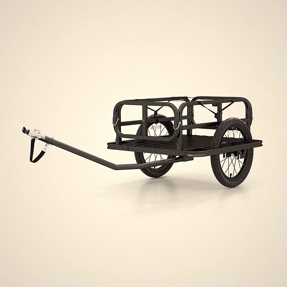 Goplus Bike Cargo Trailer, Heavy-Duty Bicycle Wagon Cart with Universal Hitch...