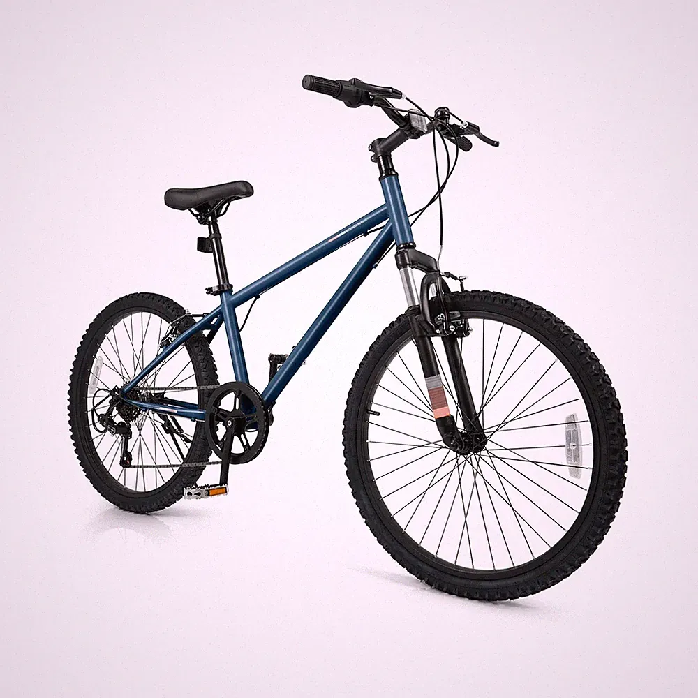 Goplus Mountain Bike, 20/24 Inch Kids Bicycle w/ 6-Speed Drivetrain, Suspensi...