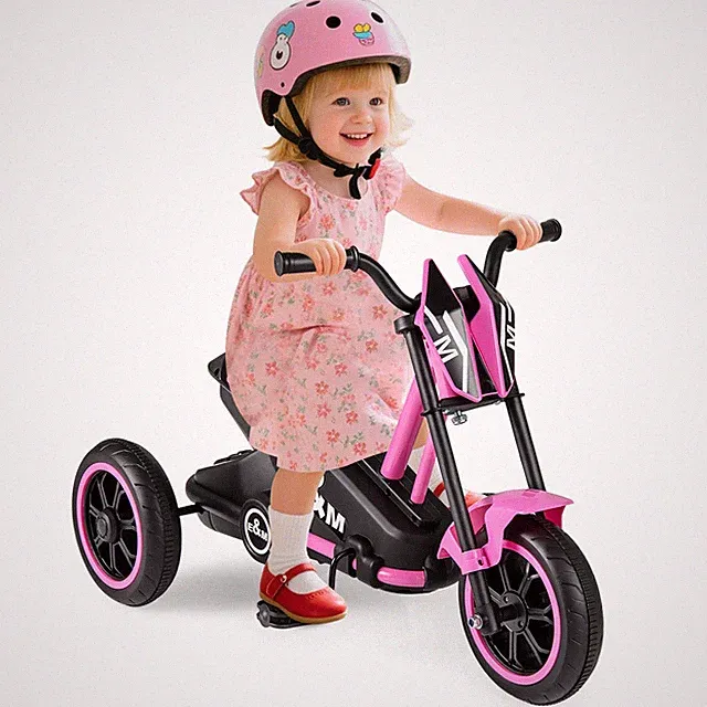 Kids Tricycle w/Foot Pedals, Forward/Backward, Steering Handlebars, Aged 3+