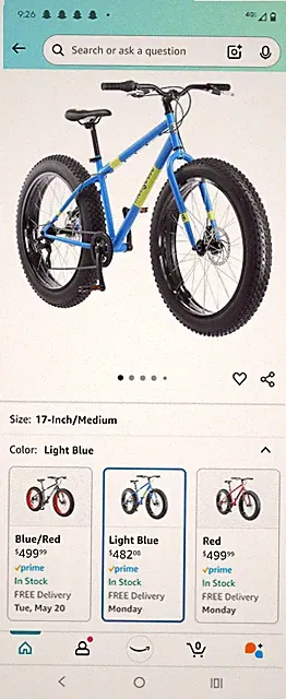 Mongoose Fat Tire Bike