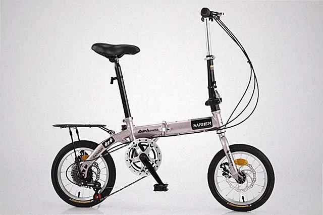 portable folding bike 14 inches 6 speeds