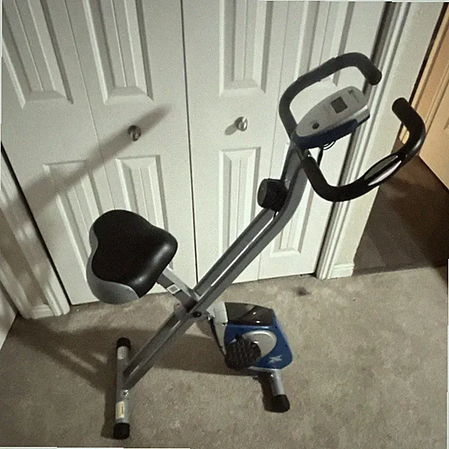 XTERRA Recumbent/Semi-Recumbent Exercise Bike, LCD Display, Adjustable Seat